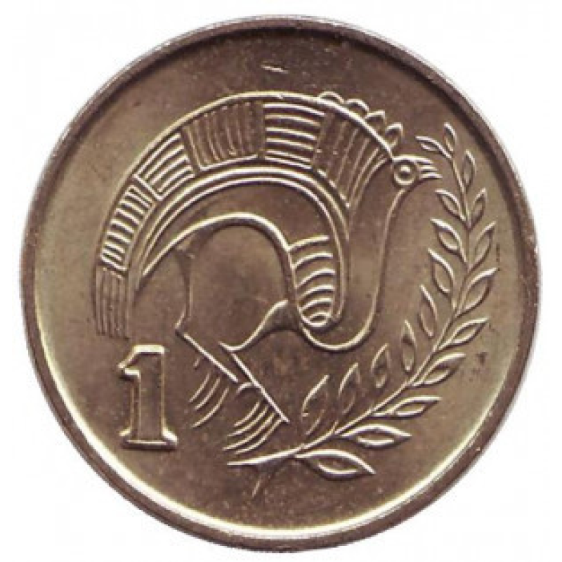 Птах. Монета 1 цент. 2003,1996 рік, Кіпр..(Р) Птах. Монета 1 цент. 2003,1996 рік, Кіпр..(Р)