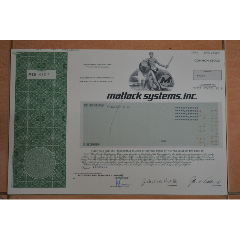 Акція. США. 1994 рік №8707 (Р-1.30)