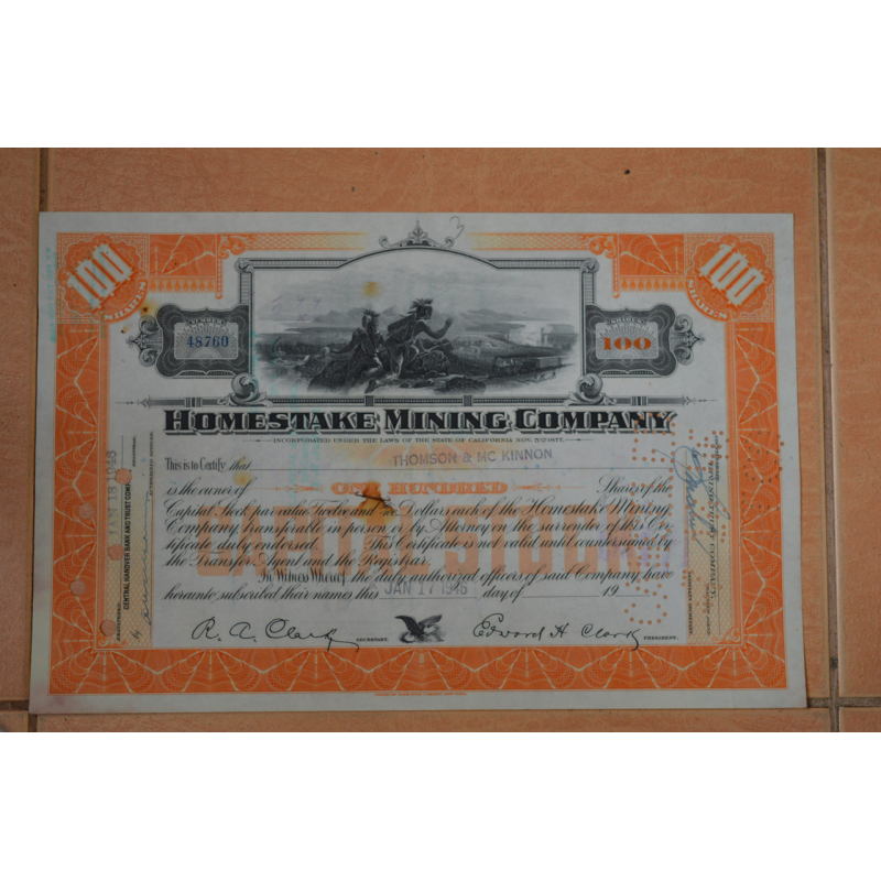 Акція. США. 1946 рік №48760 (Р-1.38)