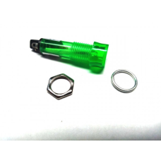 Панельний сигнальний індикатор XD10-3 od=10 mm (Зелений) 12v Daier