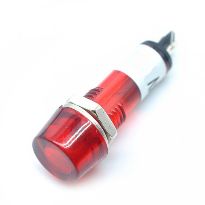 Панельний сигнальний індикатор XD10-3 od=10 мм (червоний) 12V Панельний сигнальний індикатор XD10-3 od=10 мм (червоний) 12V