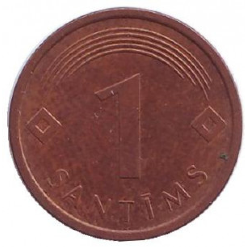 Монета 1 сантим. 2007 рік, Латвія. З обігу..(АТ) Монета 1 сантим. 2007 рік, Латвія. З обігу..(АТ)