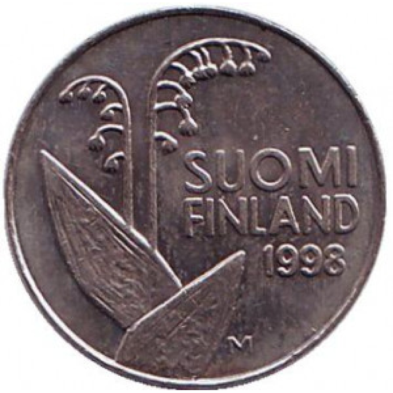 Монета 10 пенні. 1990,98 рік, Фінляндія. (БЖ) Монета 10 пенні. 1990,98 рік, Фінляндія. (БЖ)
