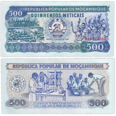 Мозамбік 500 метикал 1983,89 UNC