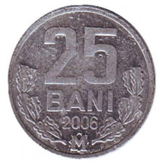Монета 25 лазні. 2004 рік, Молдова. (АА)