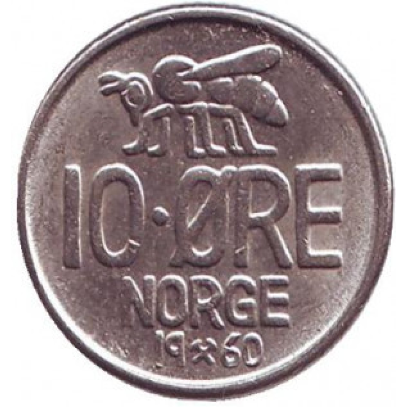 Бджола. 10 ері. 1960,61,68,62,67 рік, Норвегія. (БД) Бджола. 10 ері. 1960,61,68,62,67 рік, Норвегія. (БД)