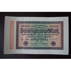 Німеччина 20000 марок 1923 рік Стан(Р-2) 5