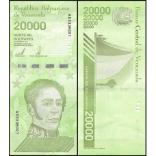Venezuela Венесуела - 20000 Bolivares 2019 ( 2020 ) UNC Security thread