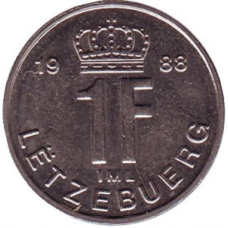 Монета 1глад. 1988,90,91 рік, Люксембург. (АЗ)