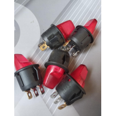 Перемикач KCD1-101N-7, ON-OFF, (4pin) 12V, червоний