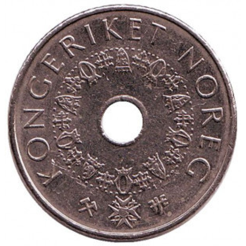 Монета 5 крон. 2000 рік, Норвегія.(БД) Монета 5 крон. 2000 рік, Норвегія.(БД)