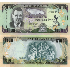 Ямайка / Jamaica 100 dollars 2012 Pick90 UNC Comm.