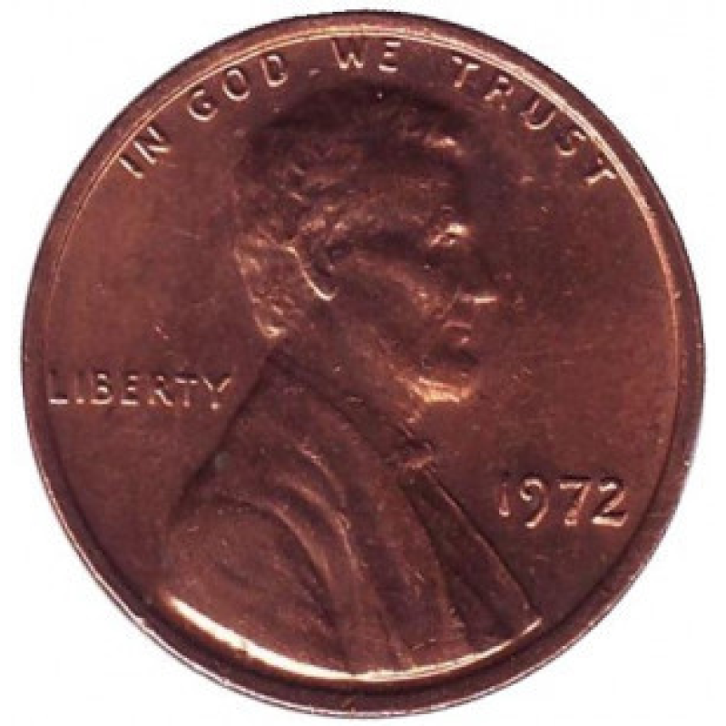 Лінкольн. Монета 1 цент. 1961,72,77,79 рік , США(Д)