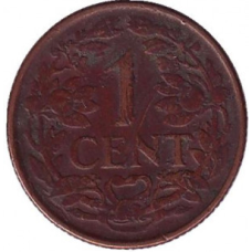 Монета 1 цент. 1959 рік, Нідерландські Антильські острови.