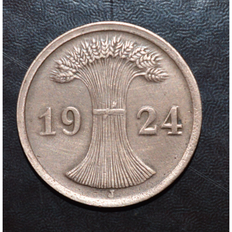 Німеччина 2 пфенинга 1924 рік J (АП) Німеччина 2 пфенинга 1924 рік J (АП)