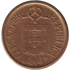 Монета 10 ескудо. 1986,88,89 рік, Португалія.(Г)