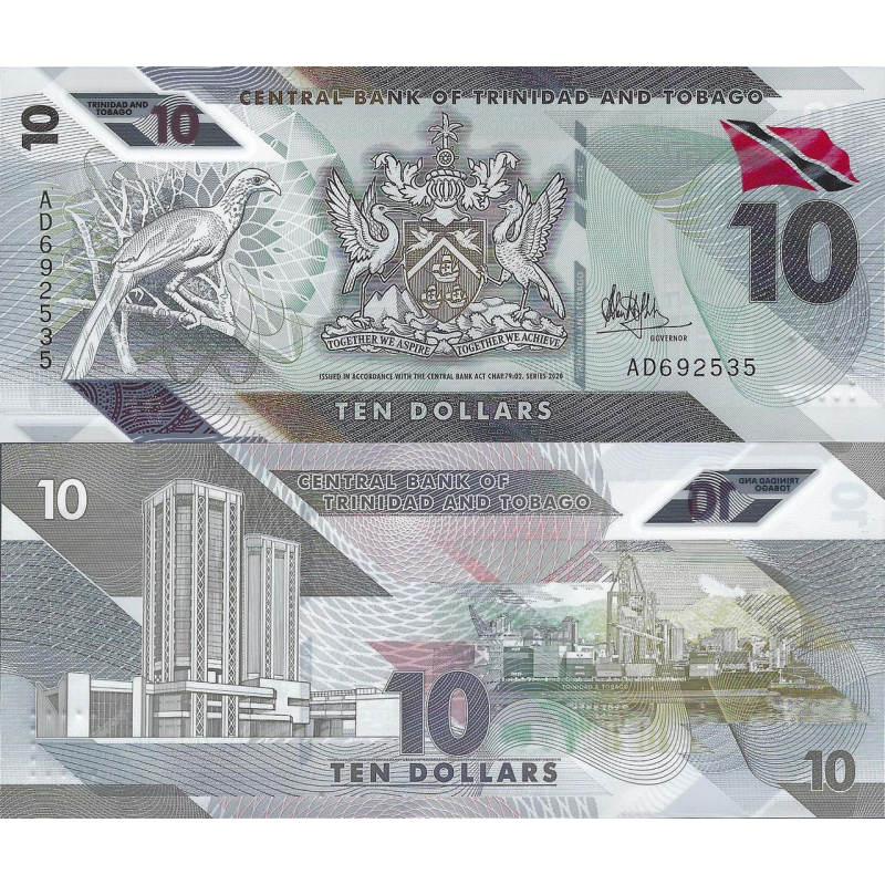 Trinidad Тринідад і Тобаго - 10 Dollars 2020 UNC Trinidad Тринідад і Тобаго - 10 Dollars 2020 UNC