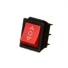 Перемикач KCD2-203 ON-OFF-ON (6pin) Червоний Daier
