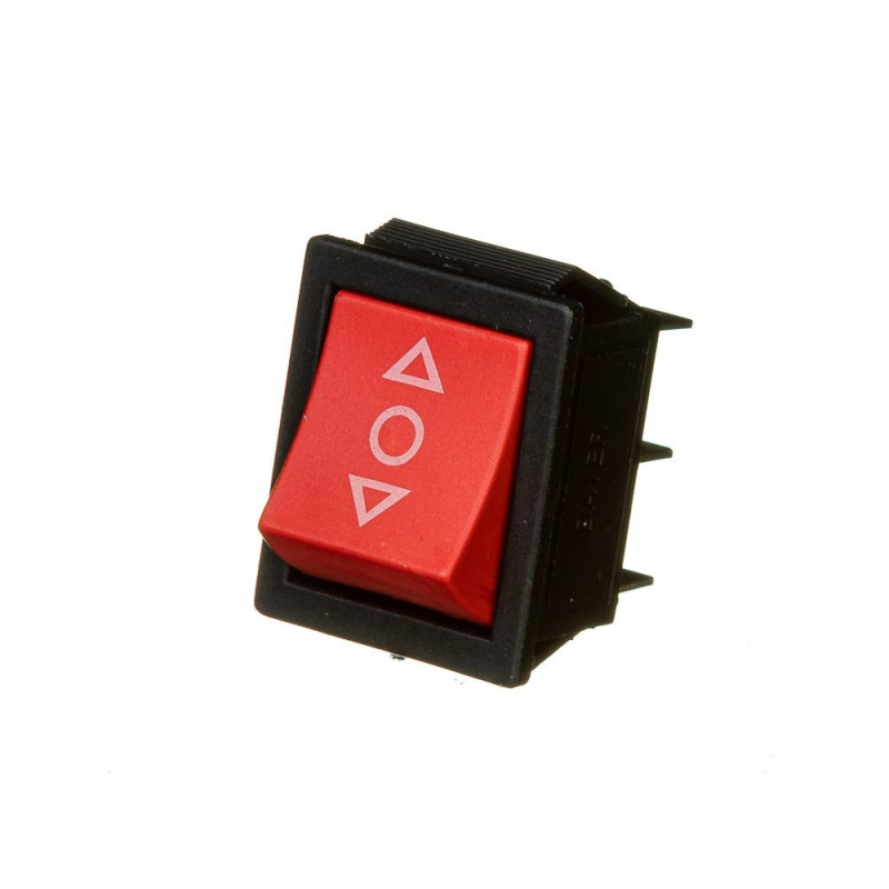 Перемикач KCD2-203 ON-OFF-ON (6pin) Червоний Daier Перемикач KCD2-203 ON-OFF-ON (6pin) Червоний Daier