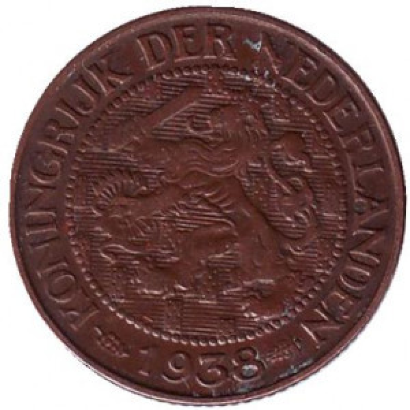 Монета 1 цент. 1938,39 рік, Нідерланди. Монета 1 цент. 1938,39 рік, Нідерланди.