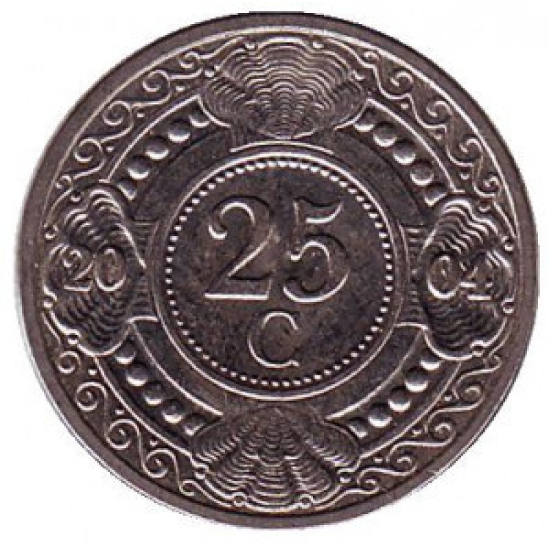 Квітка апельсинового дерева. Монета 25 центів. 2004,07,08,09,10,12 рік, Нідерландські Антильські острови. Квітка апельсинового дерева. Монета 25 центів. 2004,07,08,09,10,12 рік, Нідерландські Антильські острови.