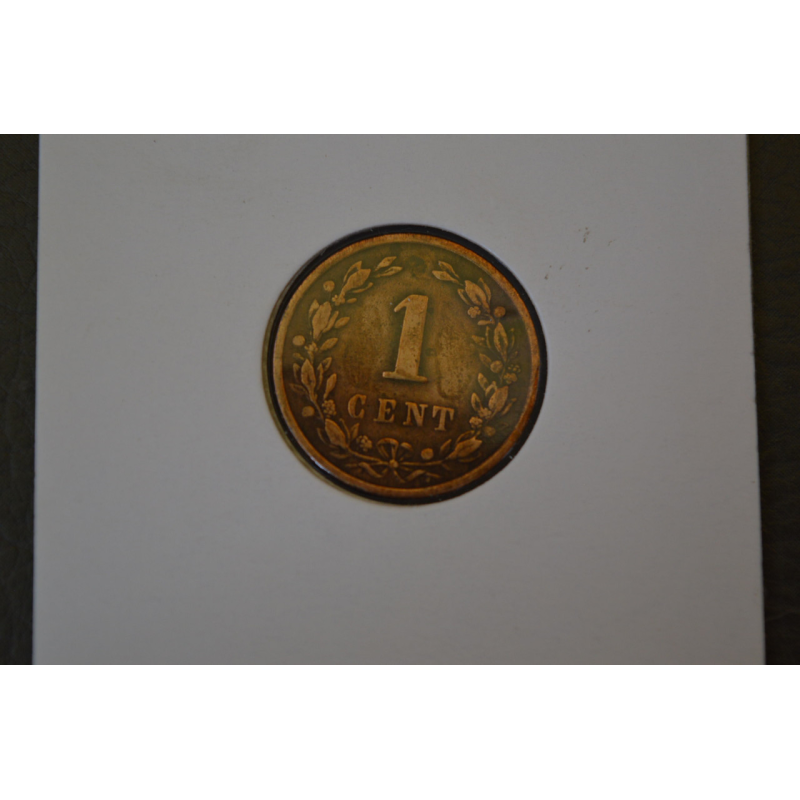 1 цент. 1899 рік, Нідерланди. 1 цент. 1899 рік, Нідерланди.