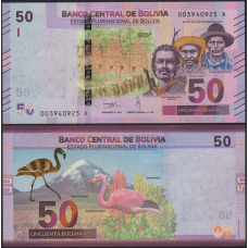 Bolivia Боливия - 50 Bolivianos 2018 UNC
