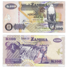 Zambia Замбія - 100 Kwa 2006 Pick 38f UNC