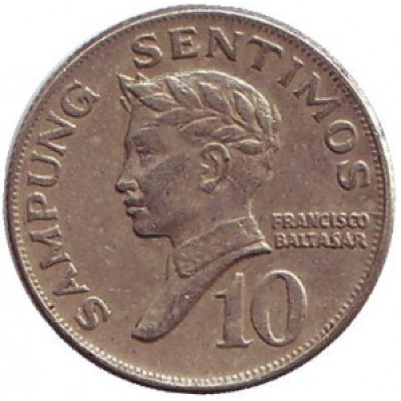 Монета 10 сентаво. 1969 рік, Філіппіни..(БГ) Монета 10 сентаво. 1969 рік, Філіппіни..(БГ)