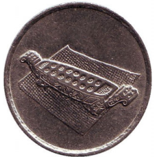 Манкала. Монета 10 вер. 2004,06,05,10 рік, Малайзія. (БГ)