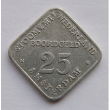 Нідерланди р. Амстердам 25 центів S. M. N. (Холдер)