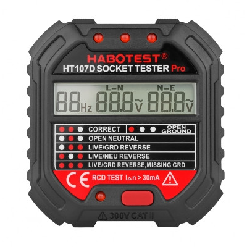 Вимірювач потужності розеток Habotest HT-107D