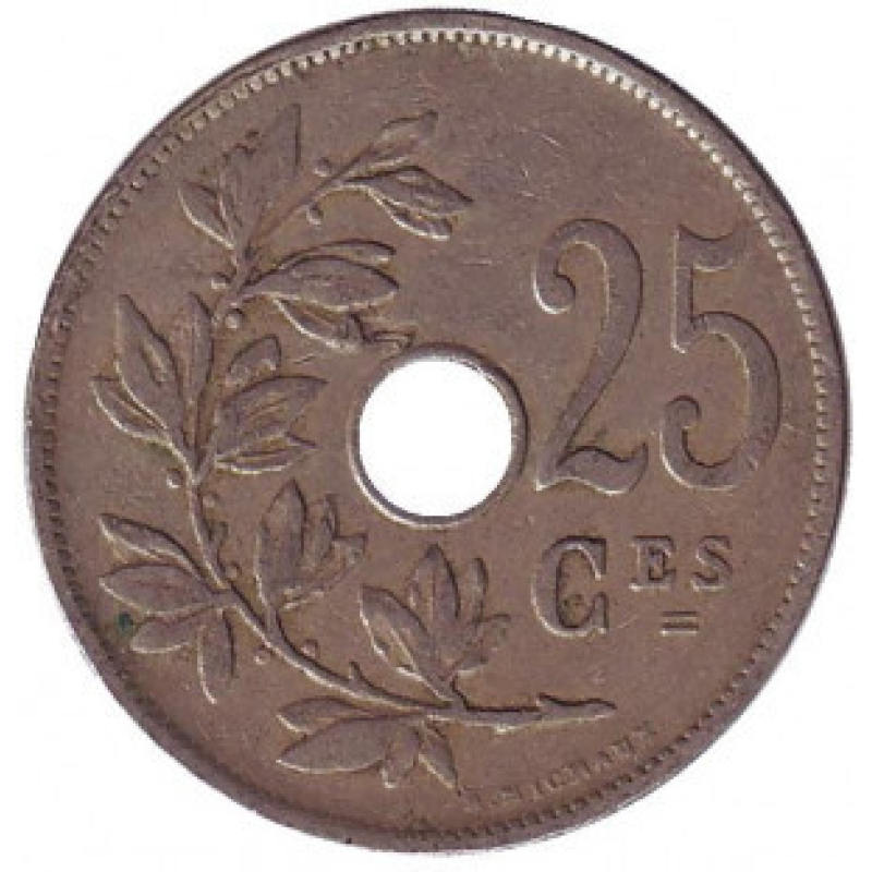 25 сантимів. 1928 рік, Бельгія. (Belgique) 25 сантимів. 1928 рік, Бельгія. (Belgique)