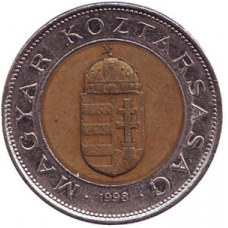Монета 100 форинтів. 1998 -2019рік, Угорщина.(АЕ)