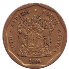 Стрілеція. Монета 50 млн. 1991-95 рік, ПАР.(БЖ)
