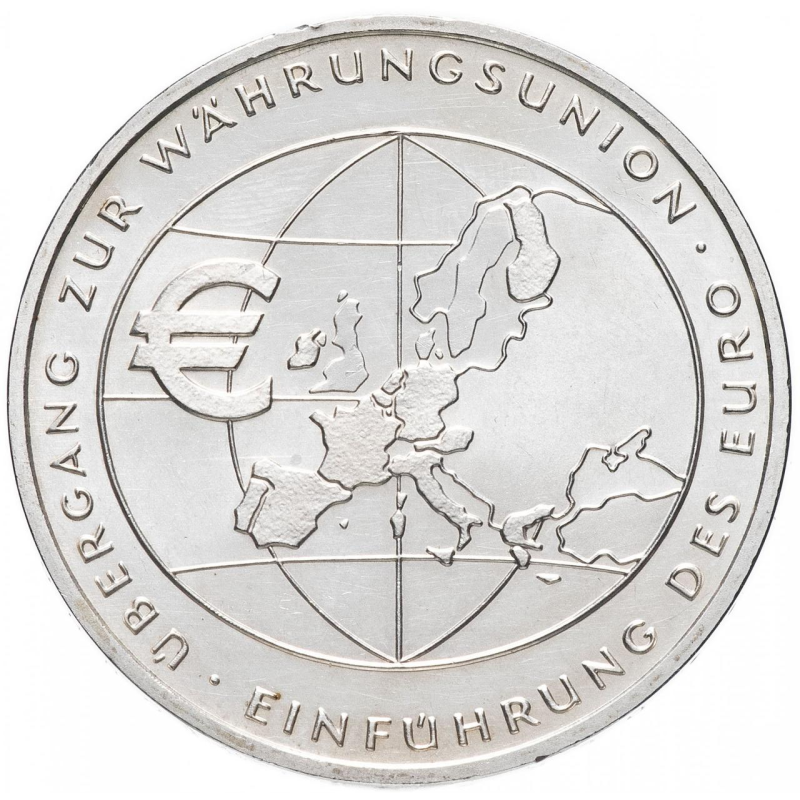 Німеччина 10 euro (євро) 2002 F “Введення Євро“ Німеччина 10 euro (євро) 2002 F “Введення Євро“