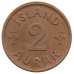 Ісландія 1942 рiк 2 аурар. Ісландія 1942 рiк 2 аурар.