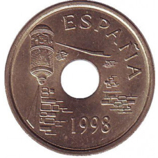 Сеута. Монета 25 песет. 1998 рік, Іспанія..(Р)