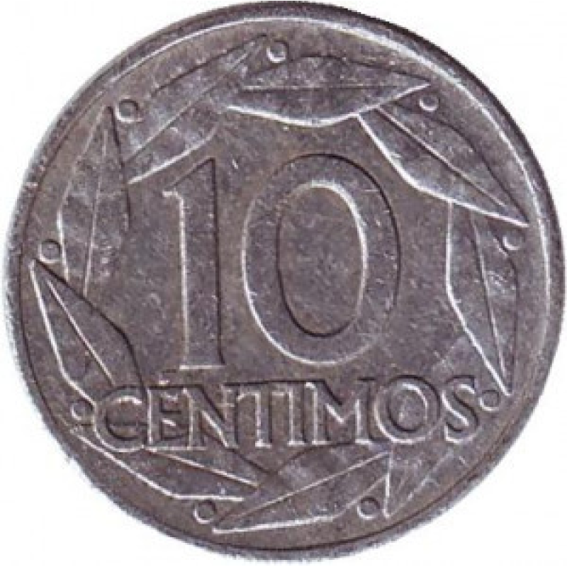 Монета 10 сантимів. 1959 рік, Іспанія.(Г) Монета 10 сантимів. 1959 рік, Іспанія.(Г)