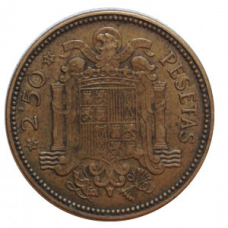 Монета 2,5 песети. 1953 рік, Іспанія.(Г)