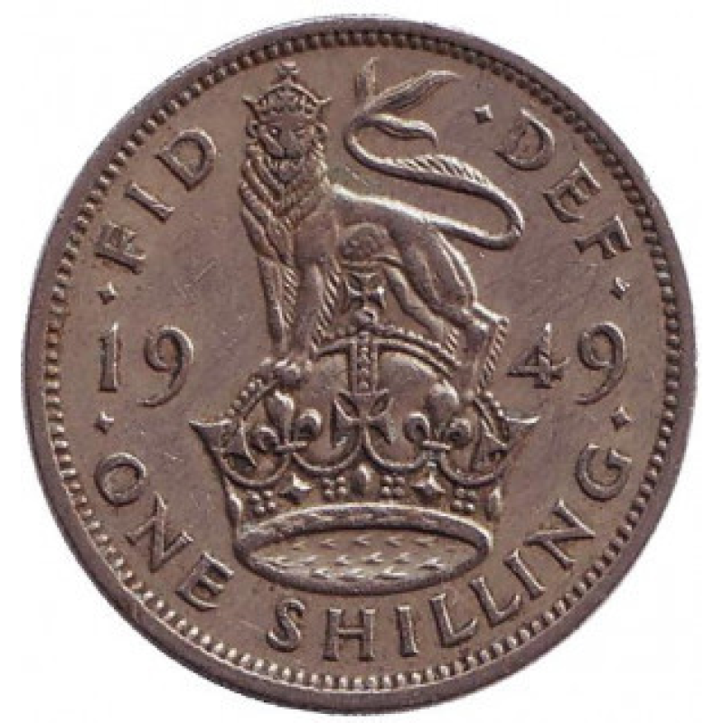 Монета 1гладш. 1949,48 рік, Великобританія. (Герб Англії).(В) Монета 1гладш. 1949,48 рік, Великобританія. (Герб Англії).(В)
