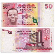 Swaziland / Eswatini Свазіленд / Эсватини - 50 Emalangeni 2018 ( 2021 ) UNC