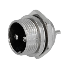 Роз“єм MIC 332, (штекер), монтажний, 2pin, діам.-16мм