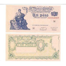 Аргентина. 1 песо 1949 р UNC