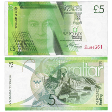 Гібралтар 5 фунтів 2011 UNC
