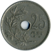 25 сантимів. 1928 рік, Бельгія. (Belgique)