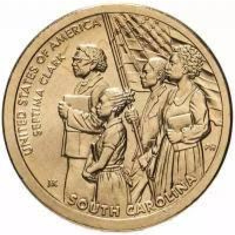 Септіма Пуансетт Кларк. Серія “Американські інновації“. Монета 1 долар. 2020 рік (Р), США.