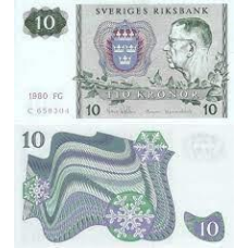 Швеція / Sweden 10 kronor 1983 Pick 52 UNC