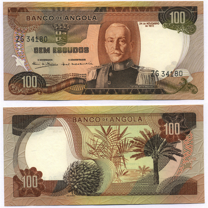 Ангола/Angola 100 Escudos 1972 Pick 101 UNC Ангола/Angola 100 Escudos 1972 Pick 101 UNC