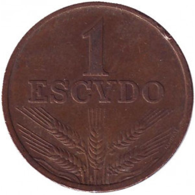 Монета 1 ескудо. 1970,74 рік, Португалія.(Г) Монета 1 ескудо. 1970,74 рік, Португалія.(Г)